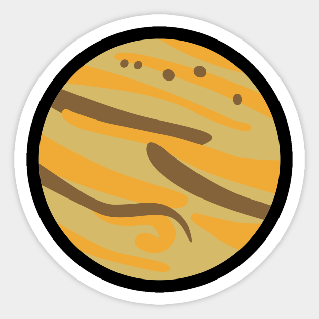 Jupiter Jupiter Sticker TeePublic